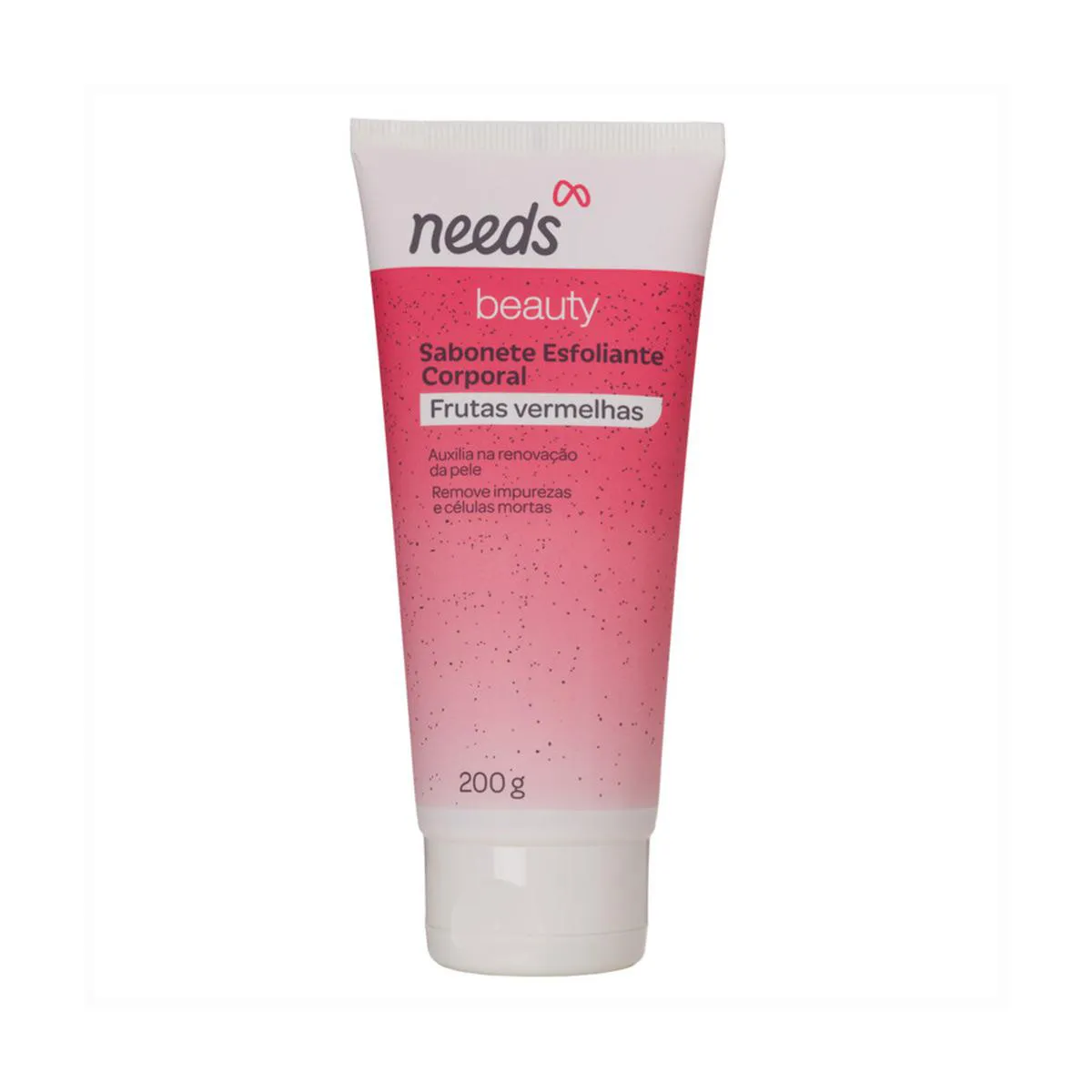 Sabonete Esfoliante Needs Beauty Frutas Vermelhas 200g