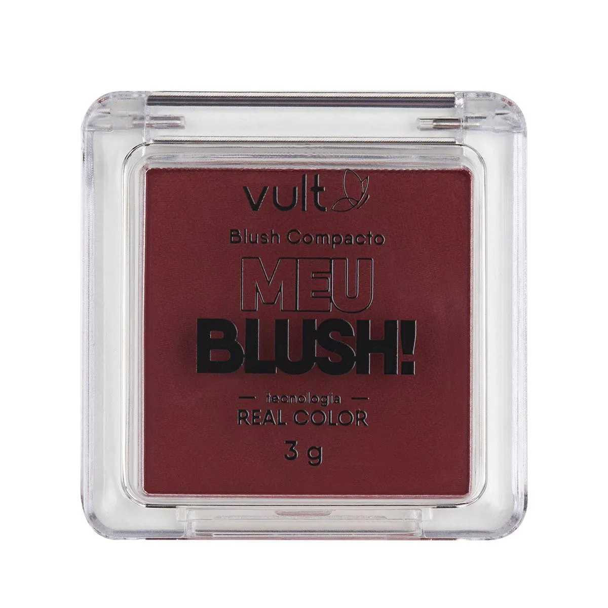 Blush Compacto Vult Meu Blush 3g - Vinho Matte