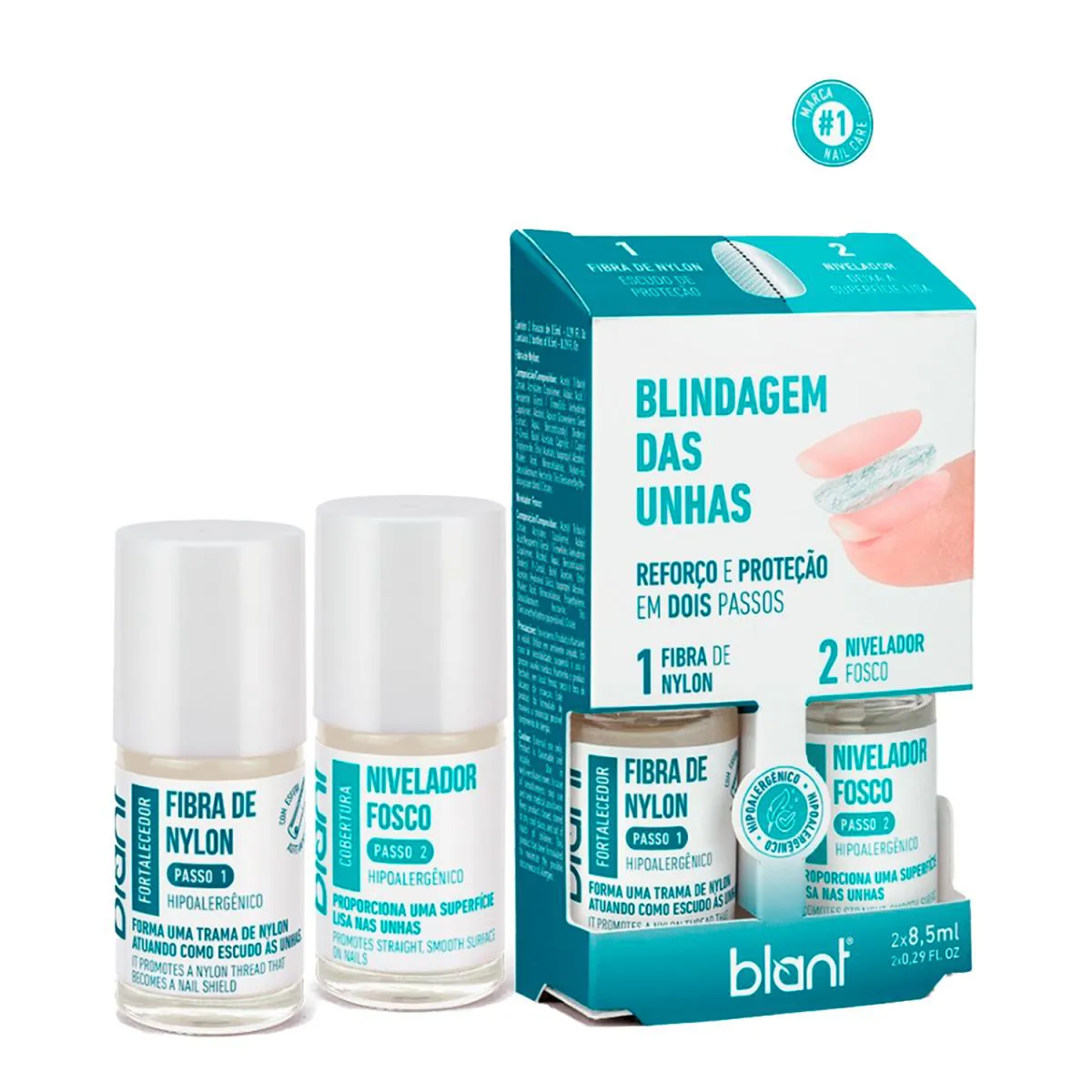 Blant Blindagem das Unhas Fibra de Nylon + Nivelador