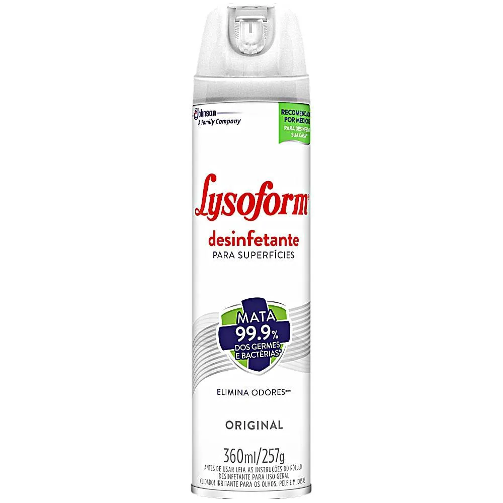 Desinfetante Lysoform Aerosol - Original - 360ml