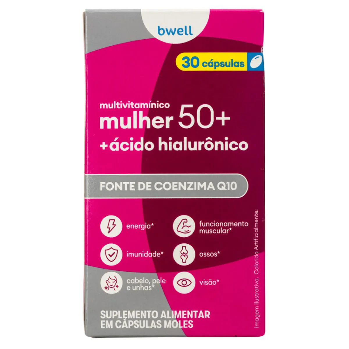 Polivitamínico bwell Mulher Senior 50+ 30 Cápsulas