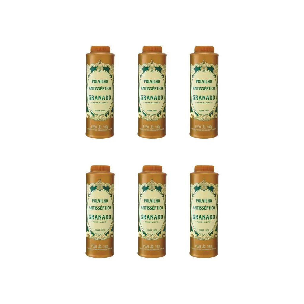 Talco Pes Granado 100g Tradicional - Kit C / 6un
