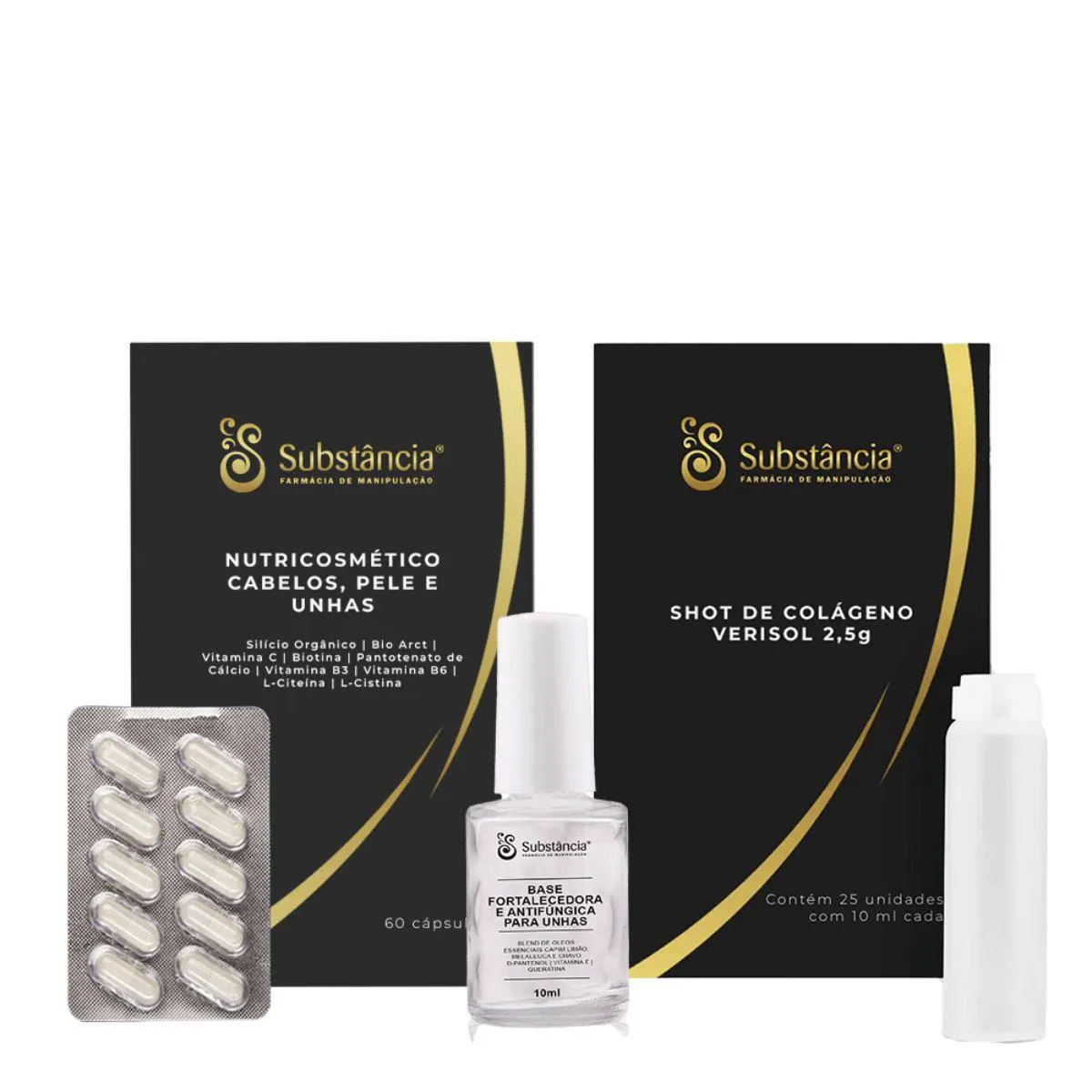 Booster Da Beleza Cabelo, Pele E Unha + Colágneo Substância