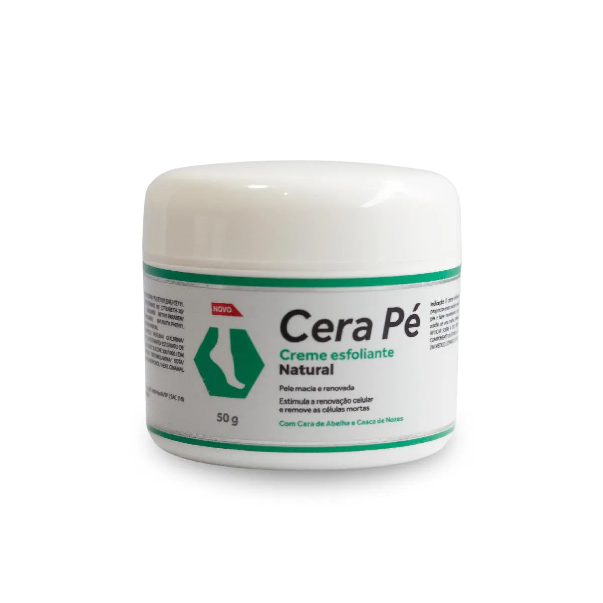 Cera Pé Esfoliante para Os Pés Pote 50g