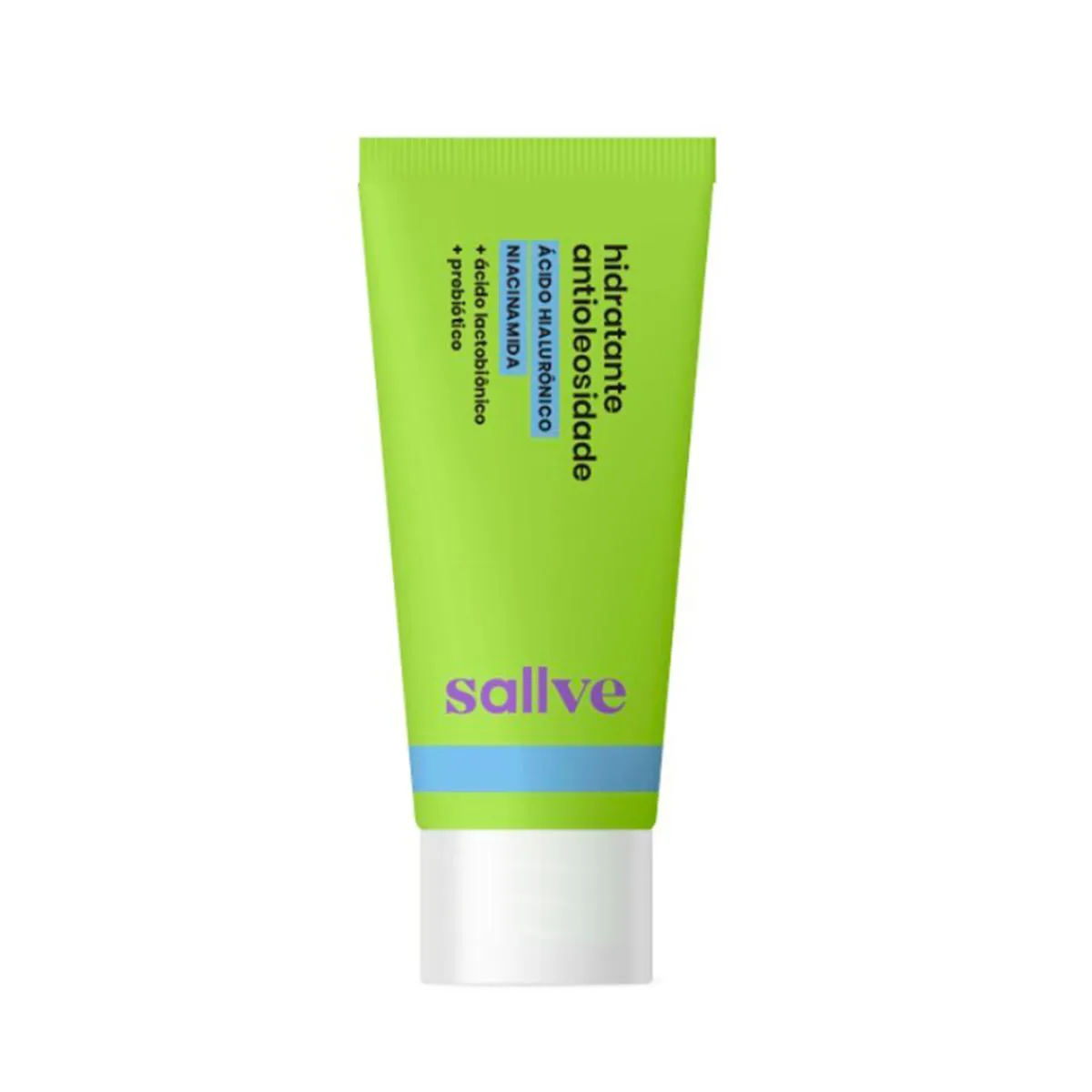 Hidratante Facial Antioleosidade Sallve Niacinamida + Ácido Hialurônico 40g