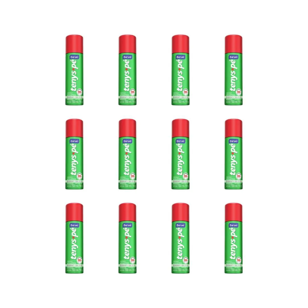 Talco Pes Tenys Pe Baruel Aerossol 150ml Canforado - 12un