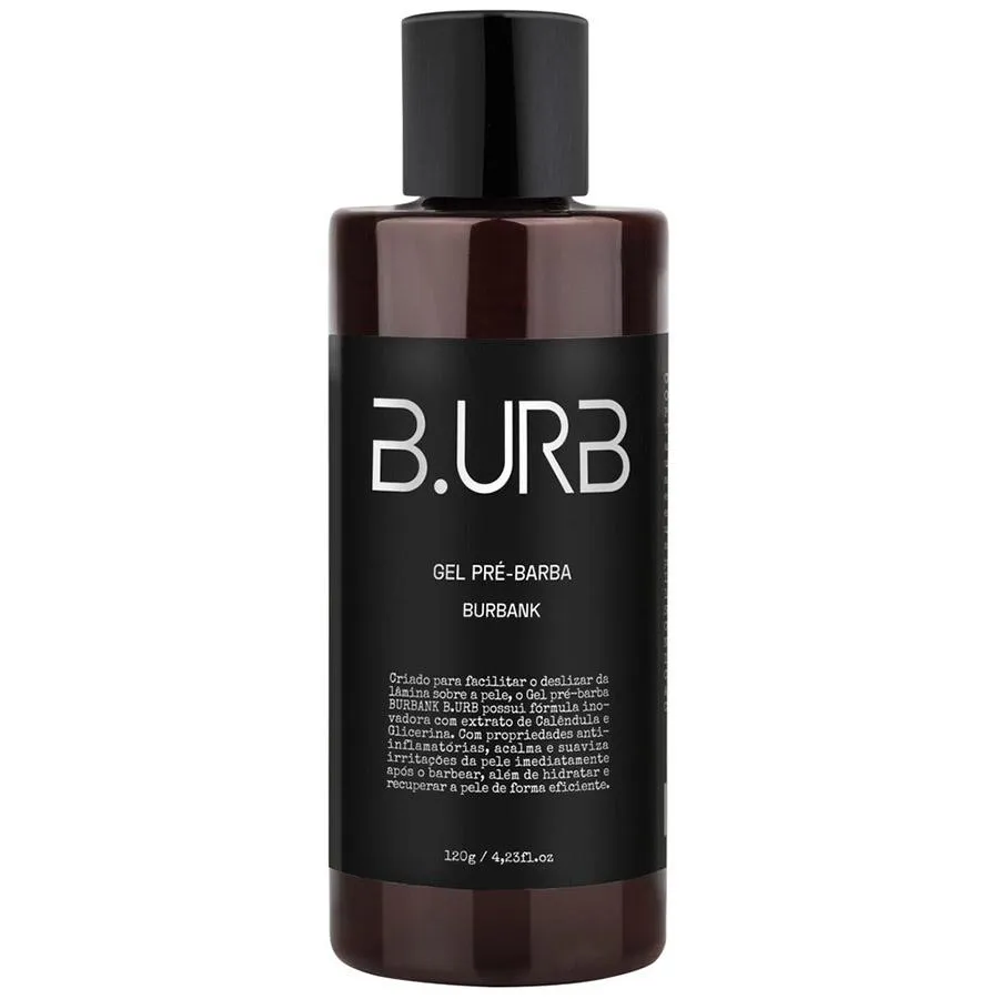 Gel Pré Barba Burbank Refrescante Anti Irritação 120g Barba Urbana B.urb
