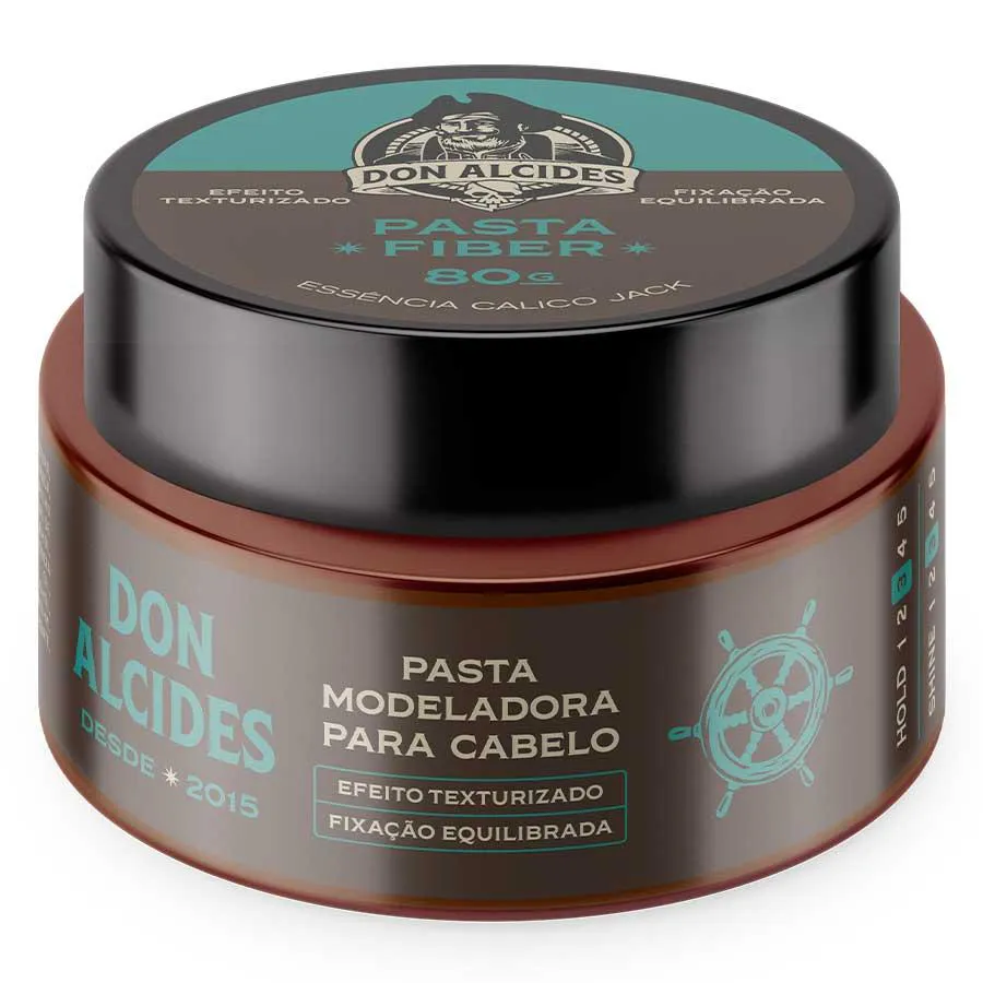 Pasta Fiber Calico Jack Pomada para Cabelo Média Fixação 80G Don Alcides