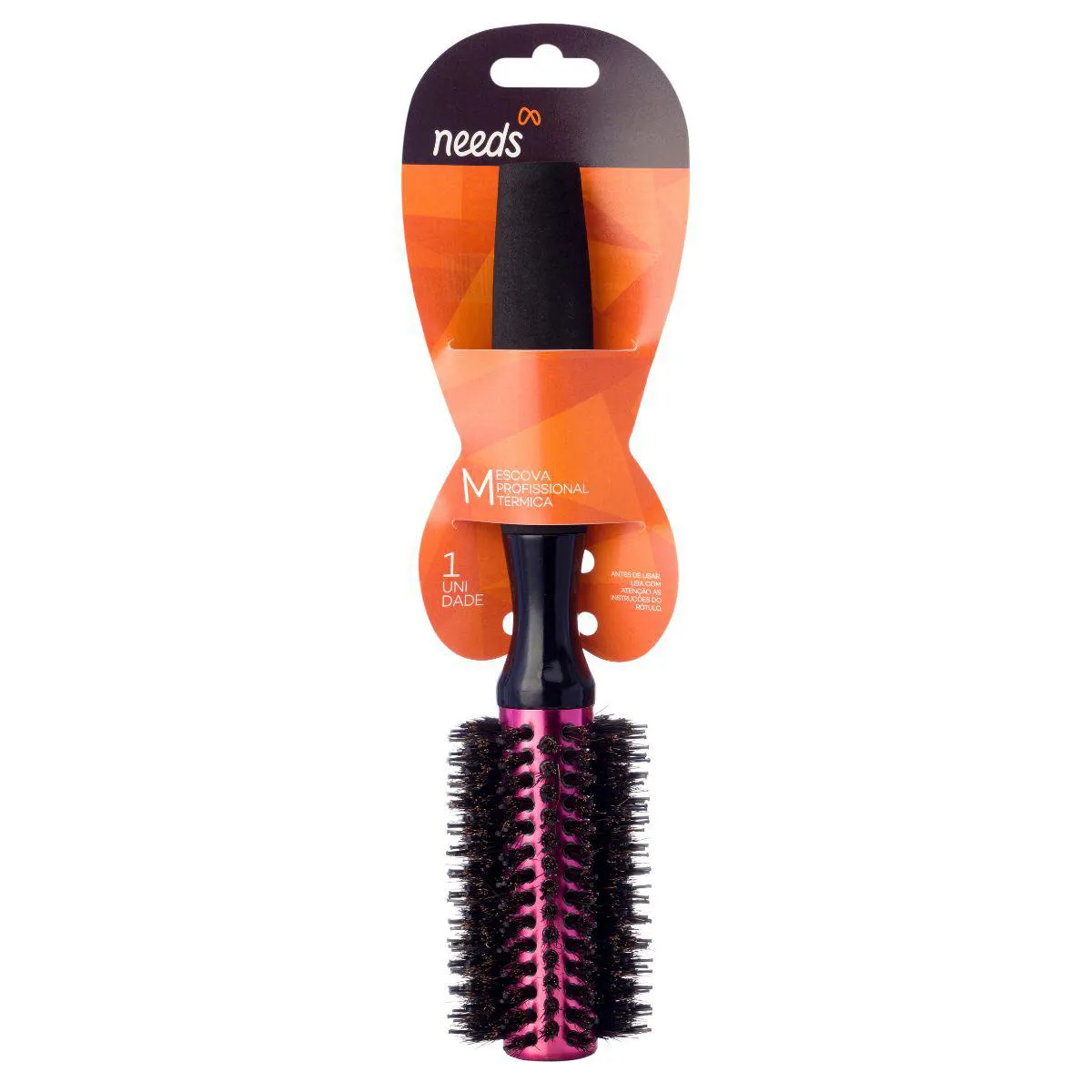 Escova de Cabelo Modeladora Térmica Needs Média 1 Unidade