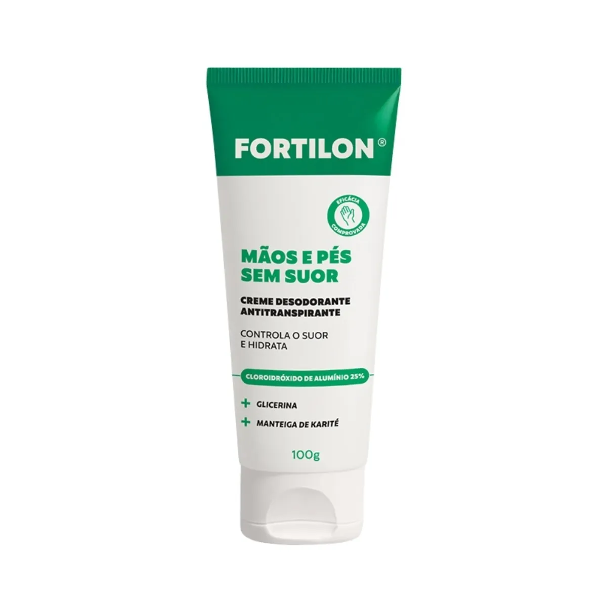 Creme Desodorante Antitranspirante Fortilon Mãos e Pés sem Suor 100g