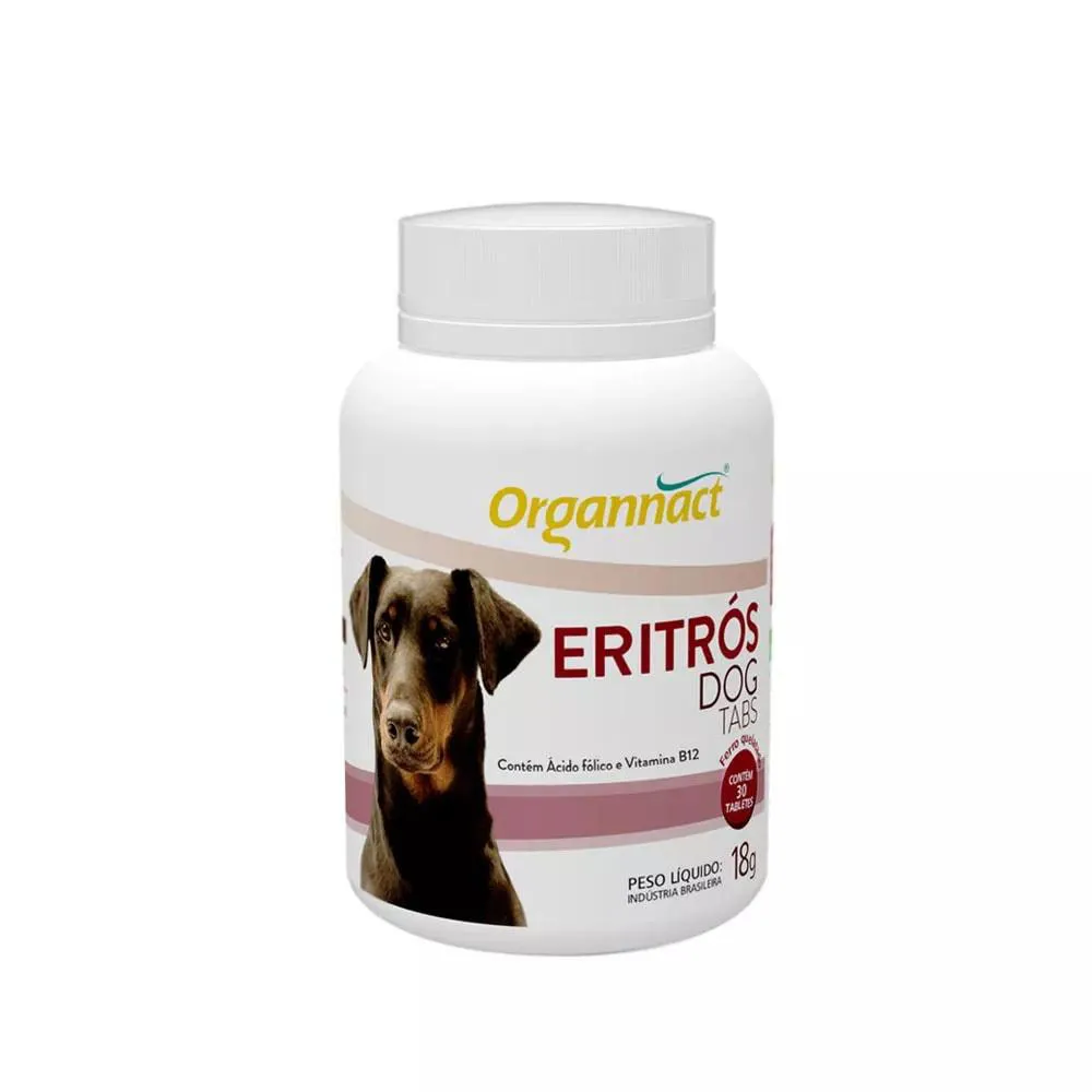 Suplemento Organnact Eritros Tabs para Cães 18Gr