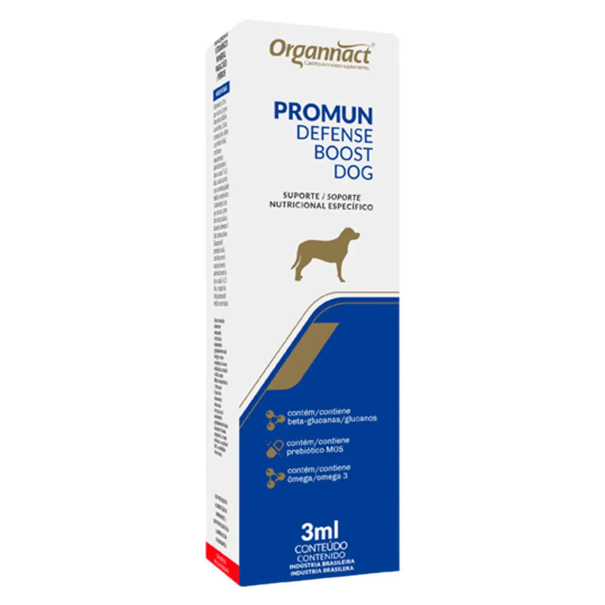 Suplemento Promun Defense Boost Dog Organnact para Cães 3Ml