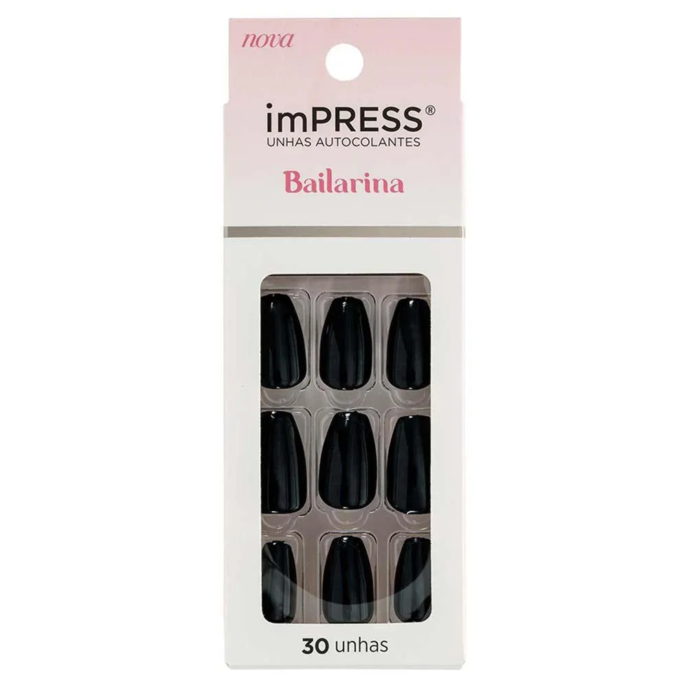 Unhas Postiças Autocolantes Impress Lacy