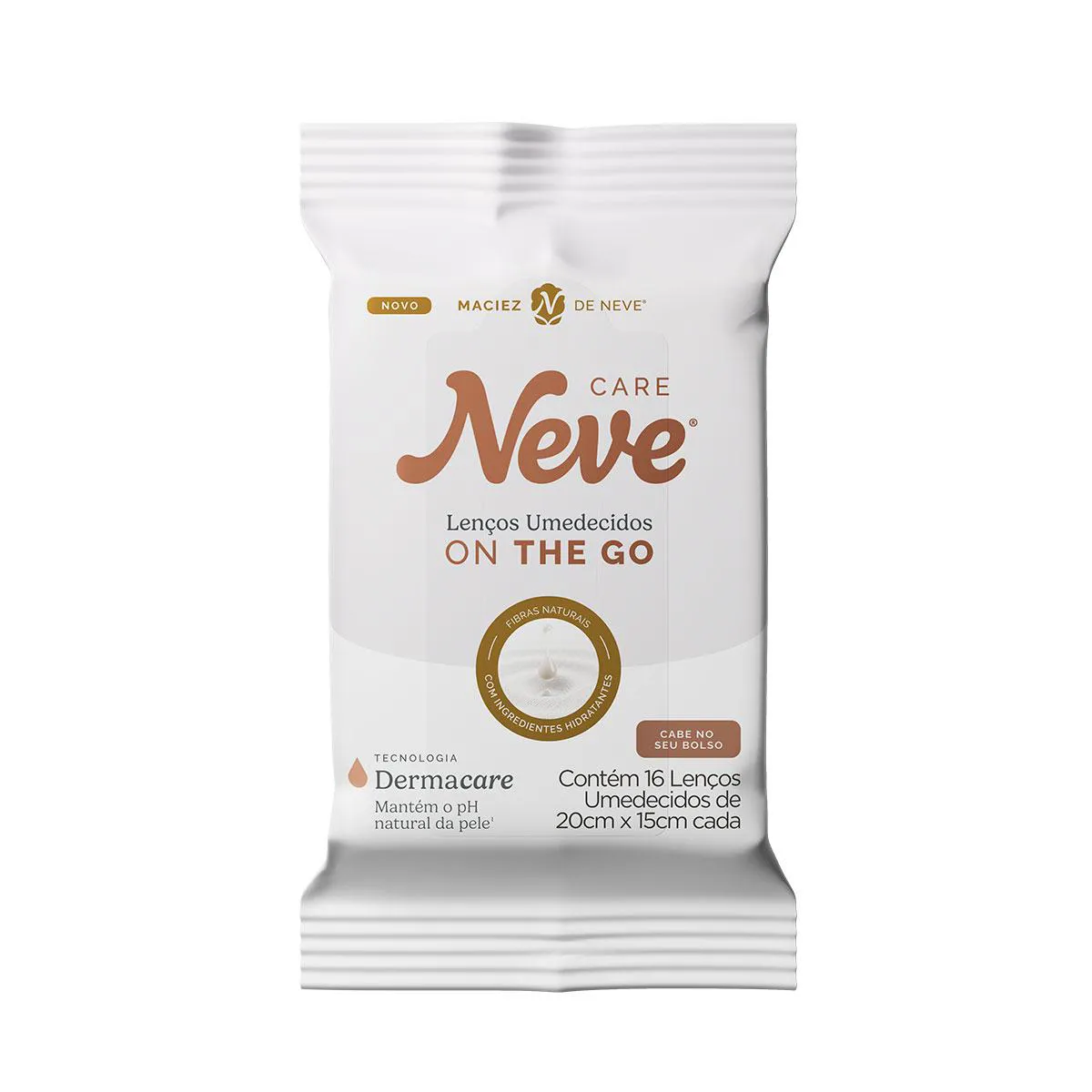 Lenço Umedecido Neve Dermacare On The Go 16 Unidades
