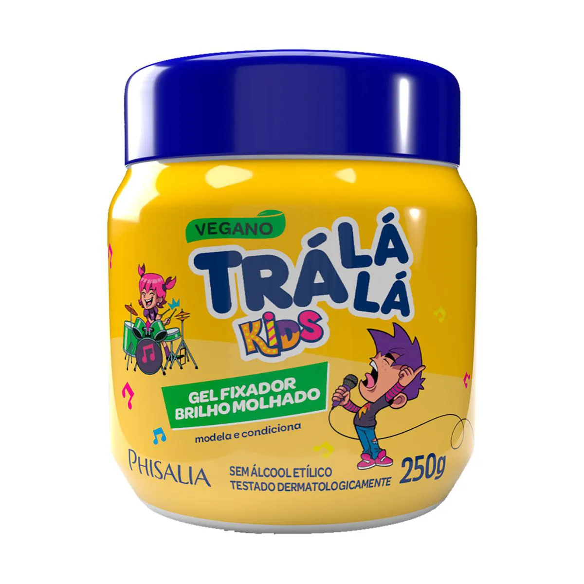 Gel Trá Lá Lá Kids Fixador Brilho Molhado 250g