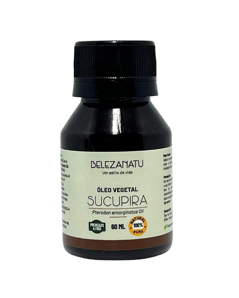 Óleo Vegetal Sucupira 60Ml Belezanatu 100% Puro