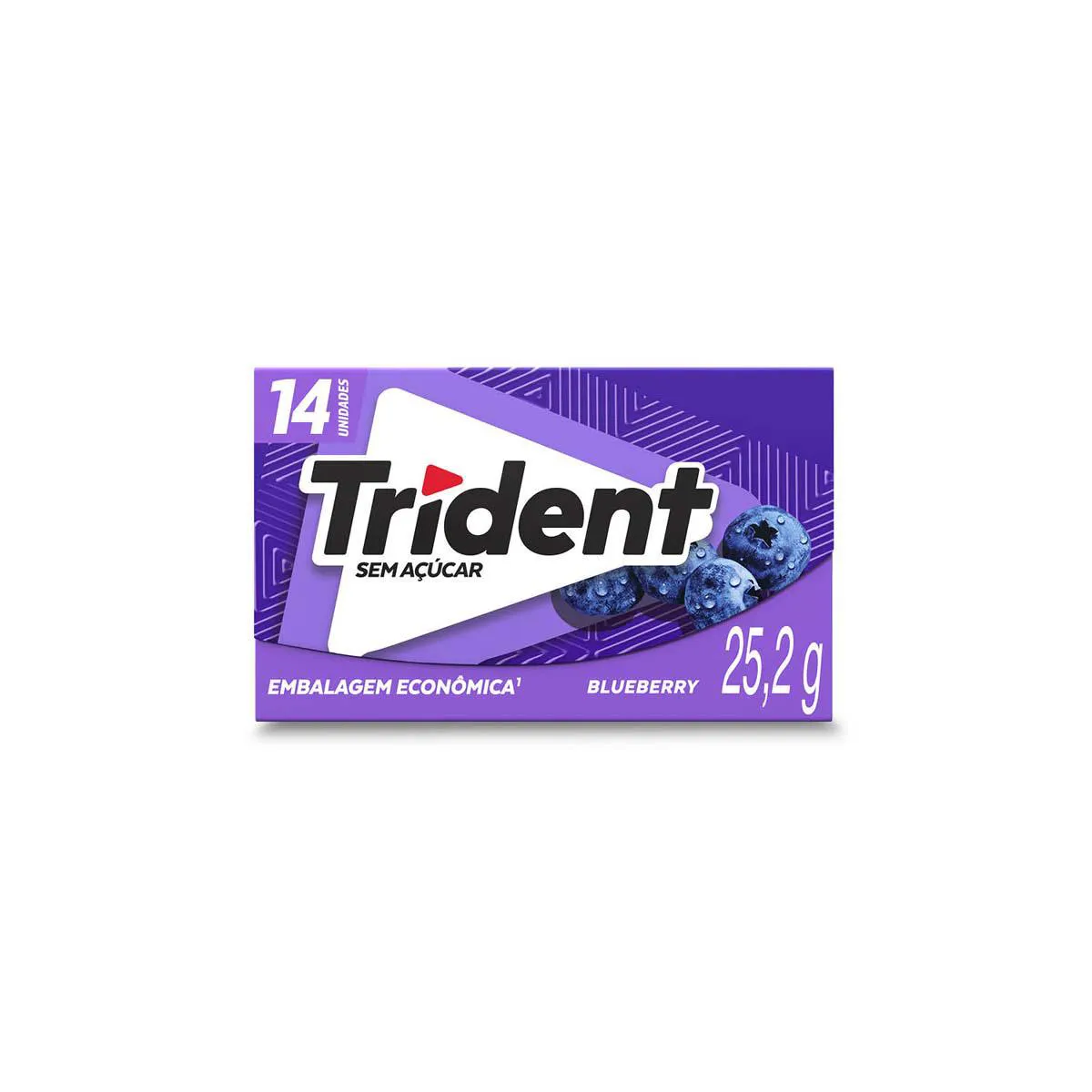 Goma de Mascar Trident Blueberry Sem Açúcar 25,2g