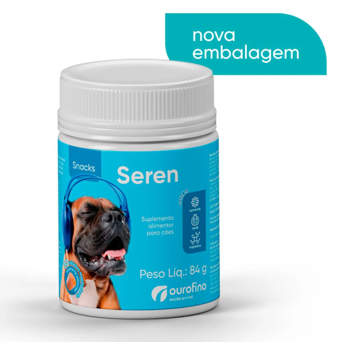 Suplemento Alimentar Seren Snacks 30 Tes Mastigáveis para Cães