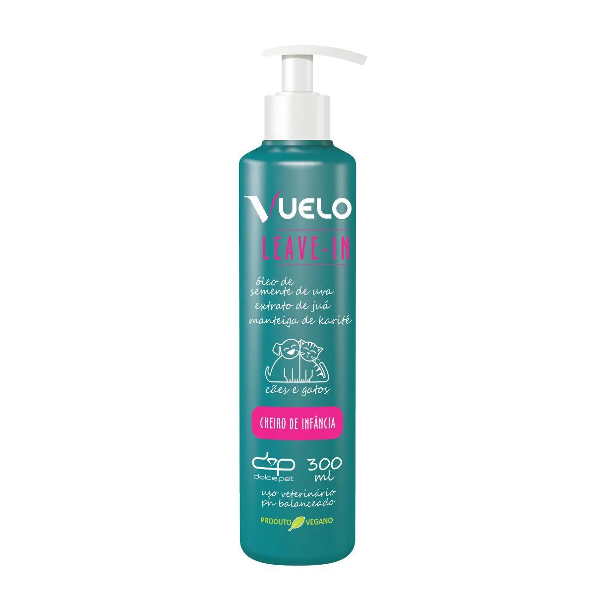 Leave-In Vuelo Cheiro de Infância para Cães e Gatos 300Ml