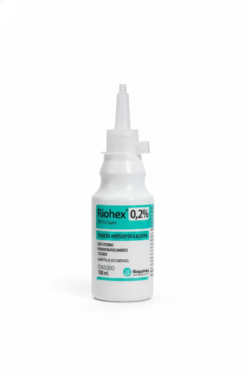 Riohex 0,2 % Clorexidina Solução Aquosa Dermo Suave 100 Ml