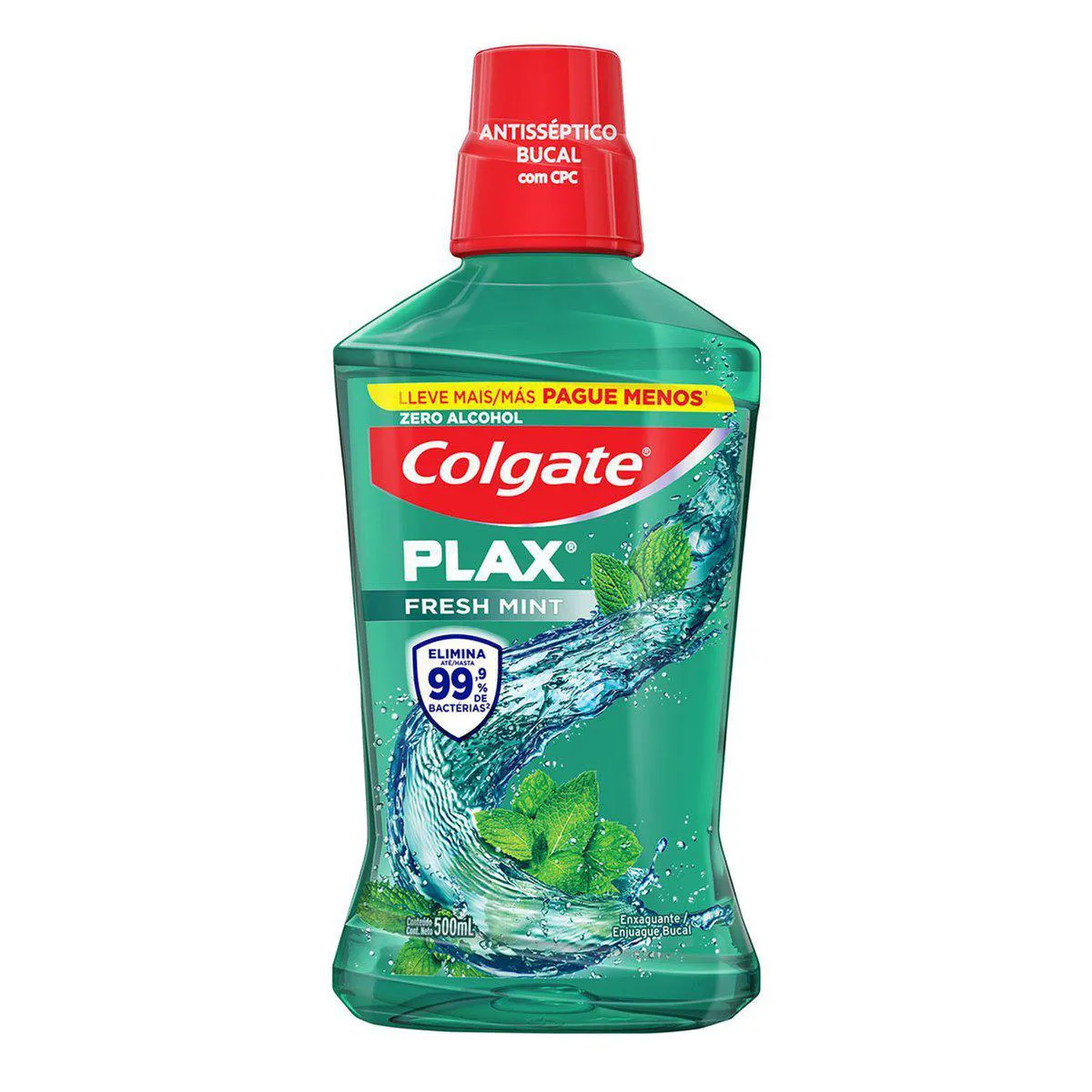 Enxaguante Bucal Sem Álcool Colgate Plax Fresh Mint 500ml