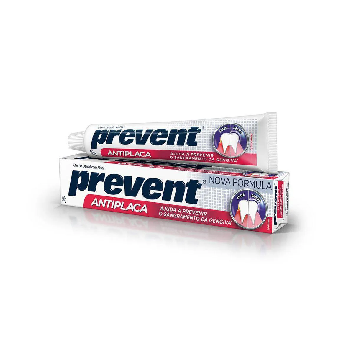 Creme Dental Prevent Antiplaca com Flúor 90g