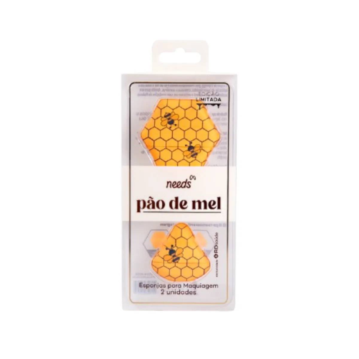 Esponja para Maquiagem Needs Pão de Mel 2 unidades