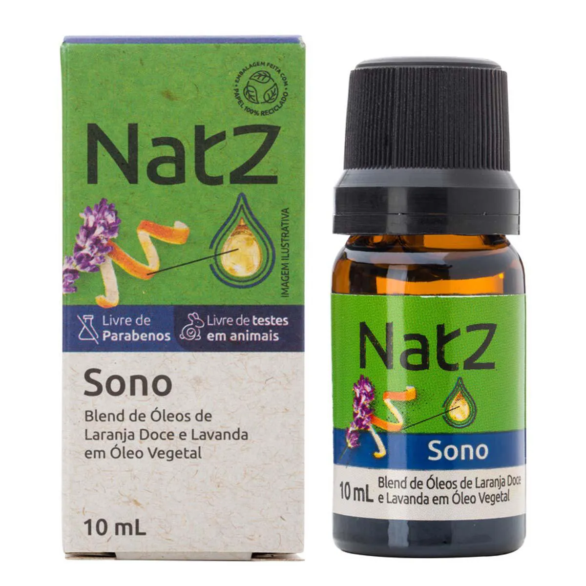 Óleo Essencial Natz Sono Laranja Doce e Lavanda 10ml
