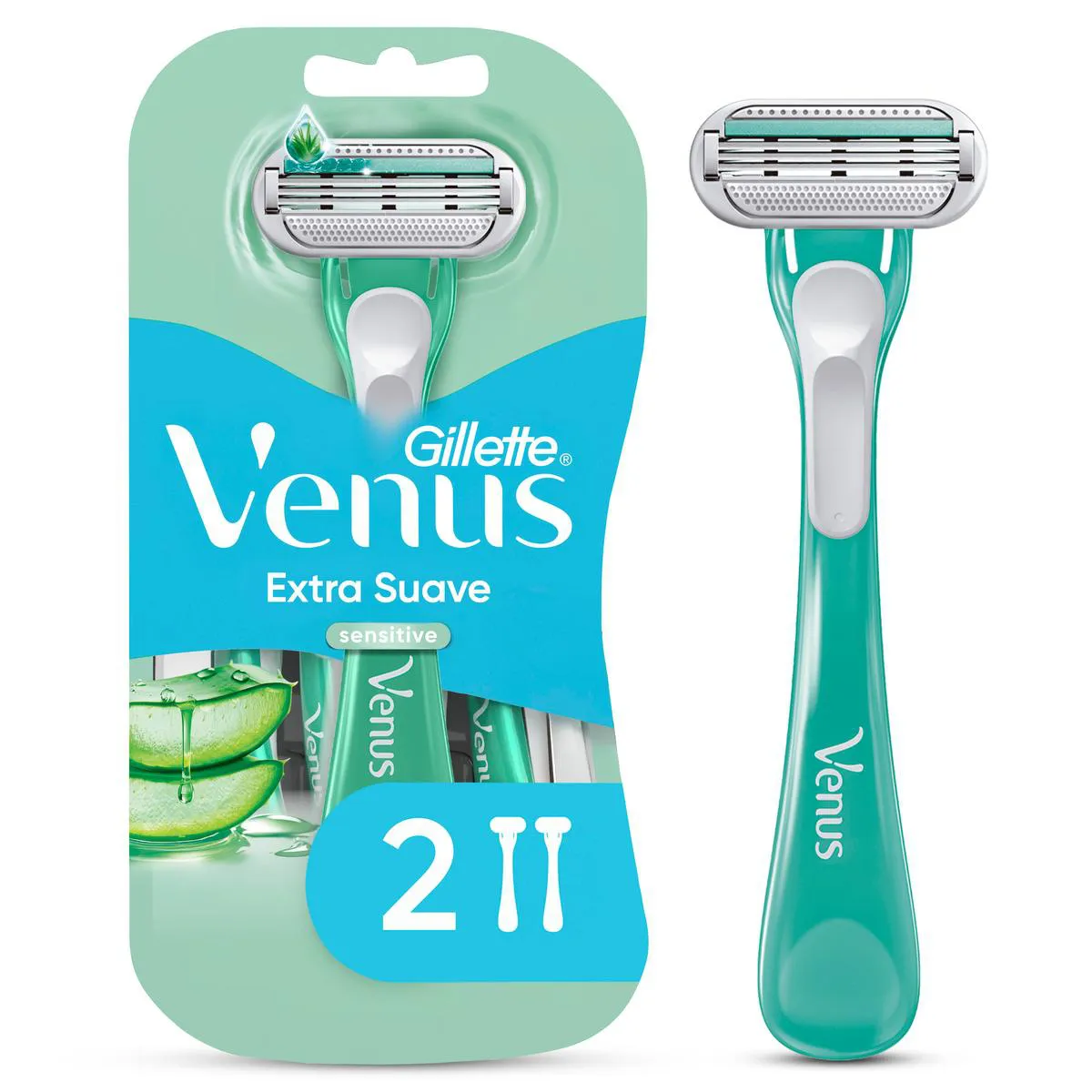 Aparelho de Depilar Gillette Venus Sensitive Feminino com 2 unidades