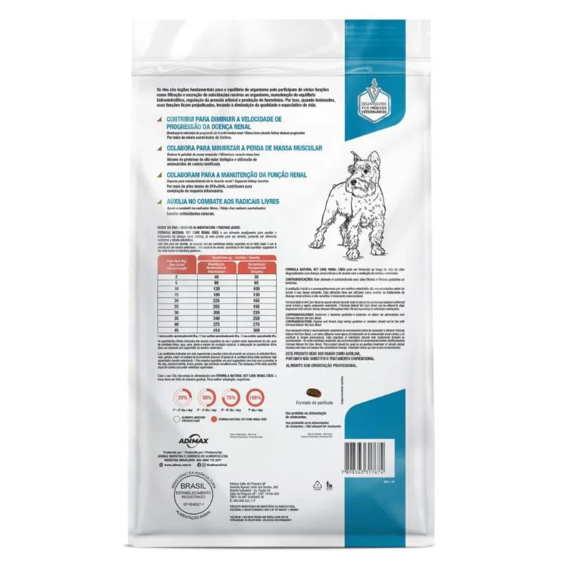 Ração Fórmula Natural Vet Care Renal para Cães Adultos 2 Kg