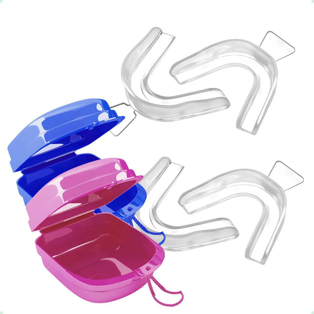 Kit 4 Moldeiras Clareamento Dental Termomoldável + 2 Cases