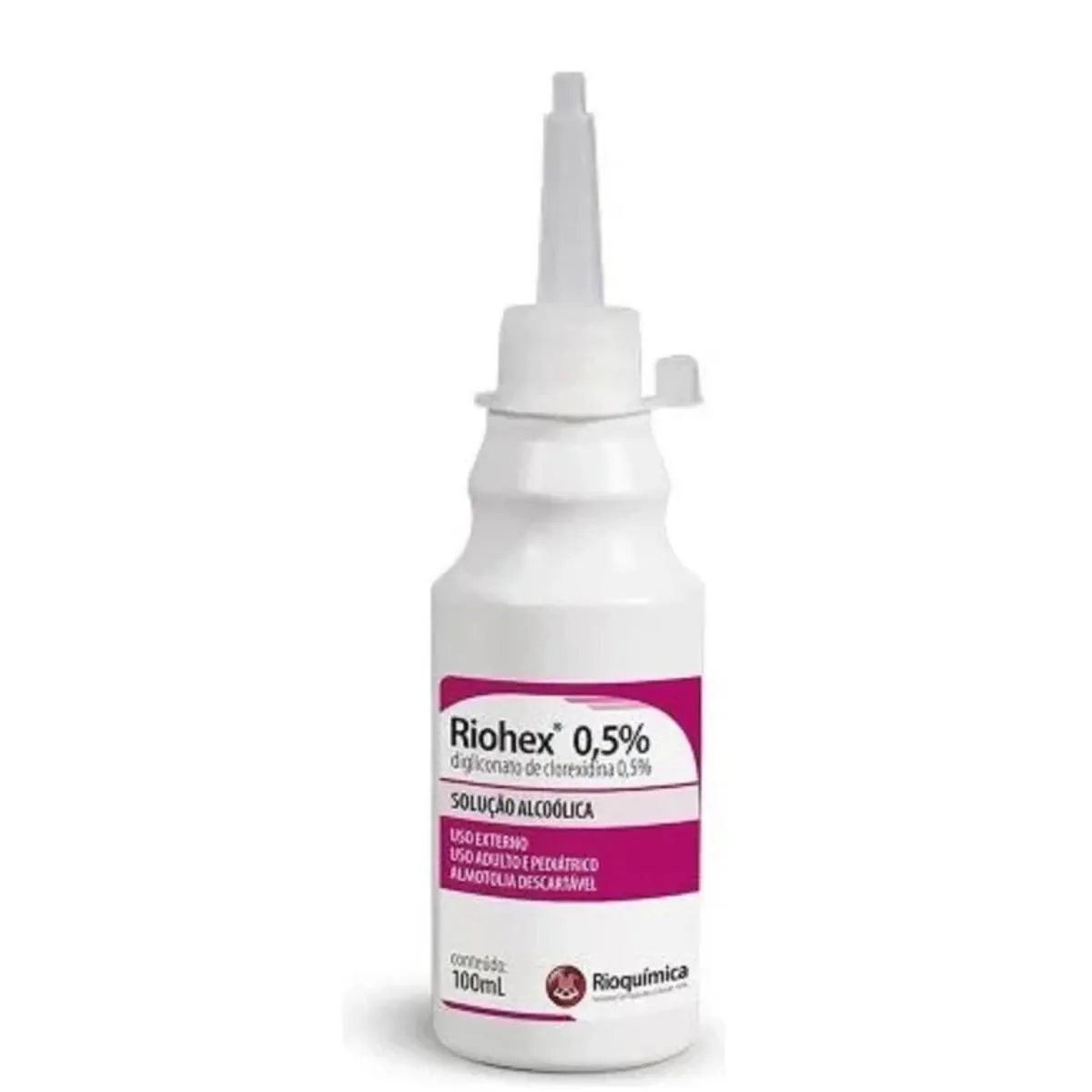 Riohex 0,5% Rioquimica Clorexidina Alcoólica Frasco 100 Ml Almotolia