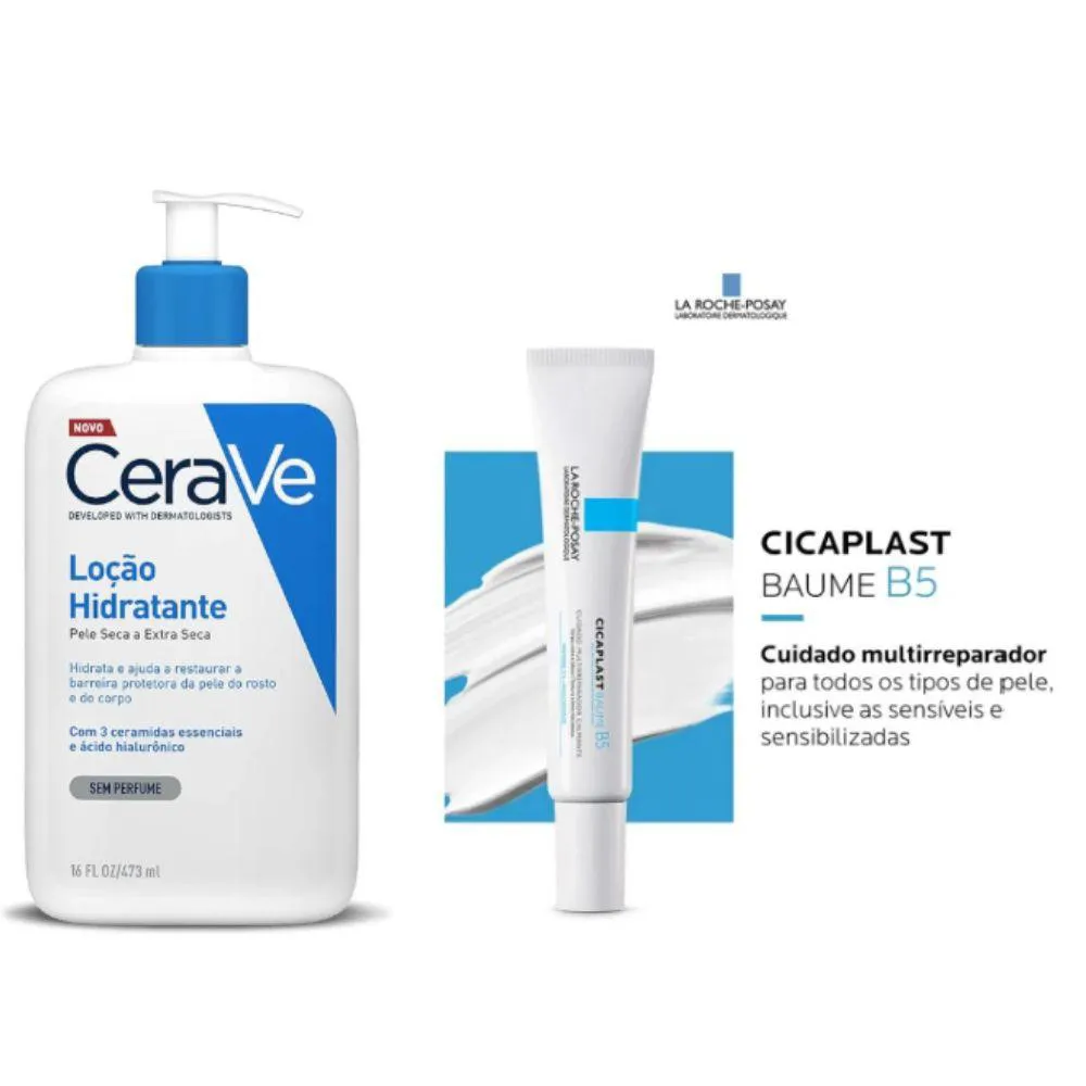 Cerave Loção Hidratante 340Ml + Cicaplast 20Ml