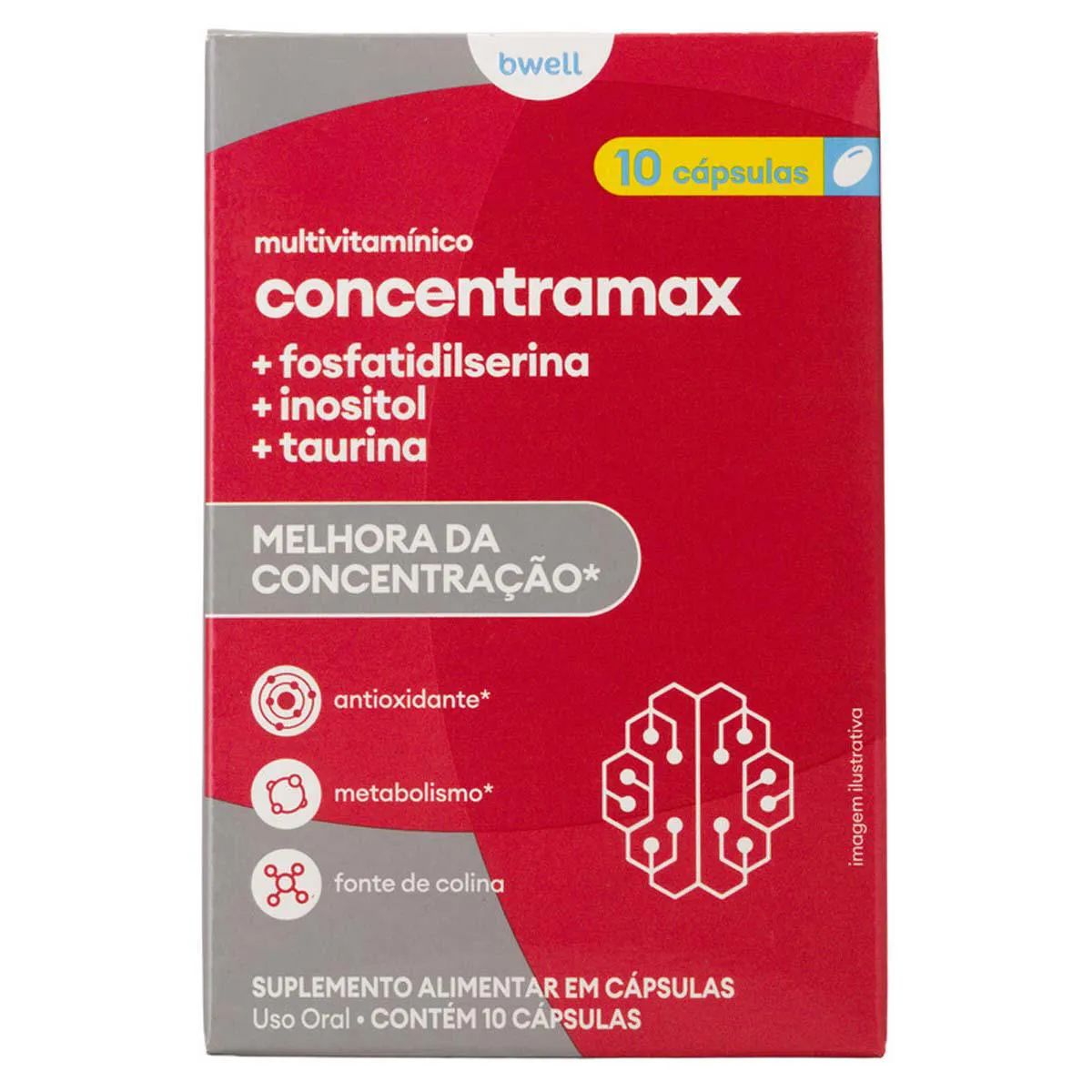 Bwell Multivitamínico Concentramax 10 cápsulas