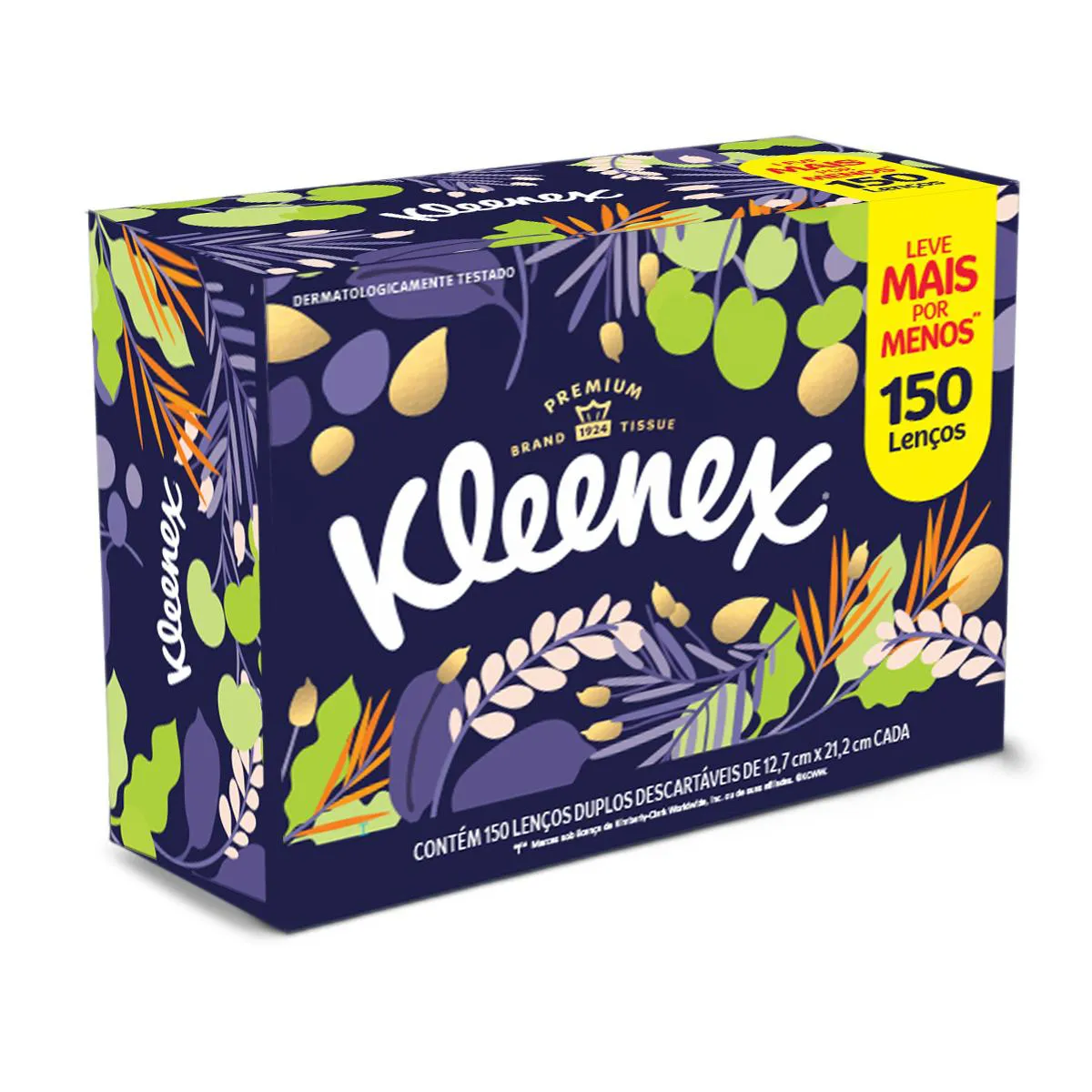 Lenço de Papel Kleenex Dia a Dia Leve Mais Pague Menos 150 unidades