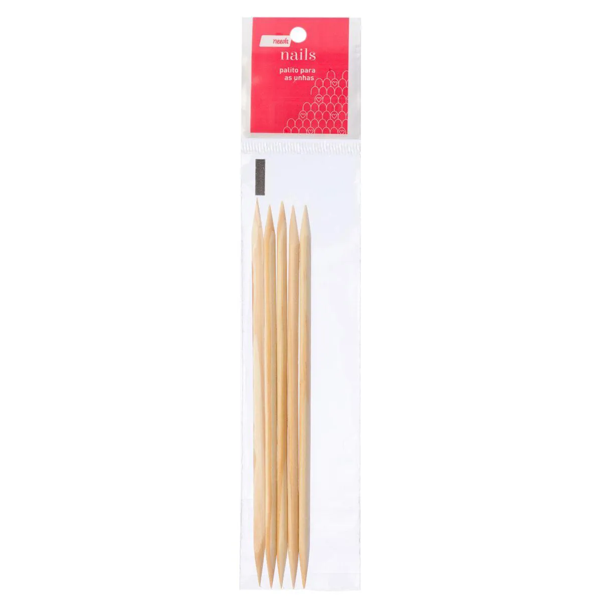 Palito de Unha de Madeira Needs Nails 5 Unidades