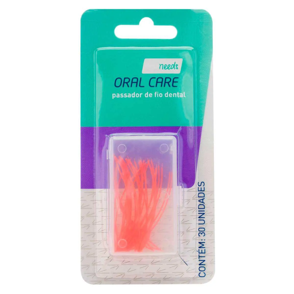 Passador de Fio Dental para Aparelho Needs Oral Care 30 Unidades