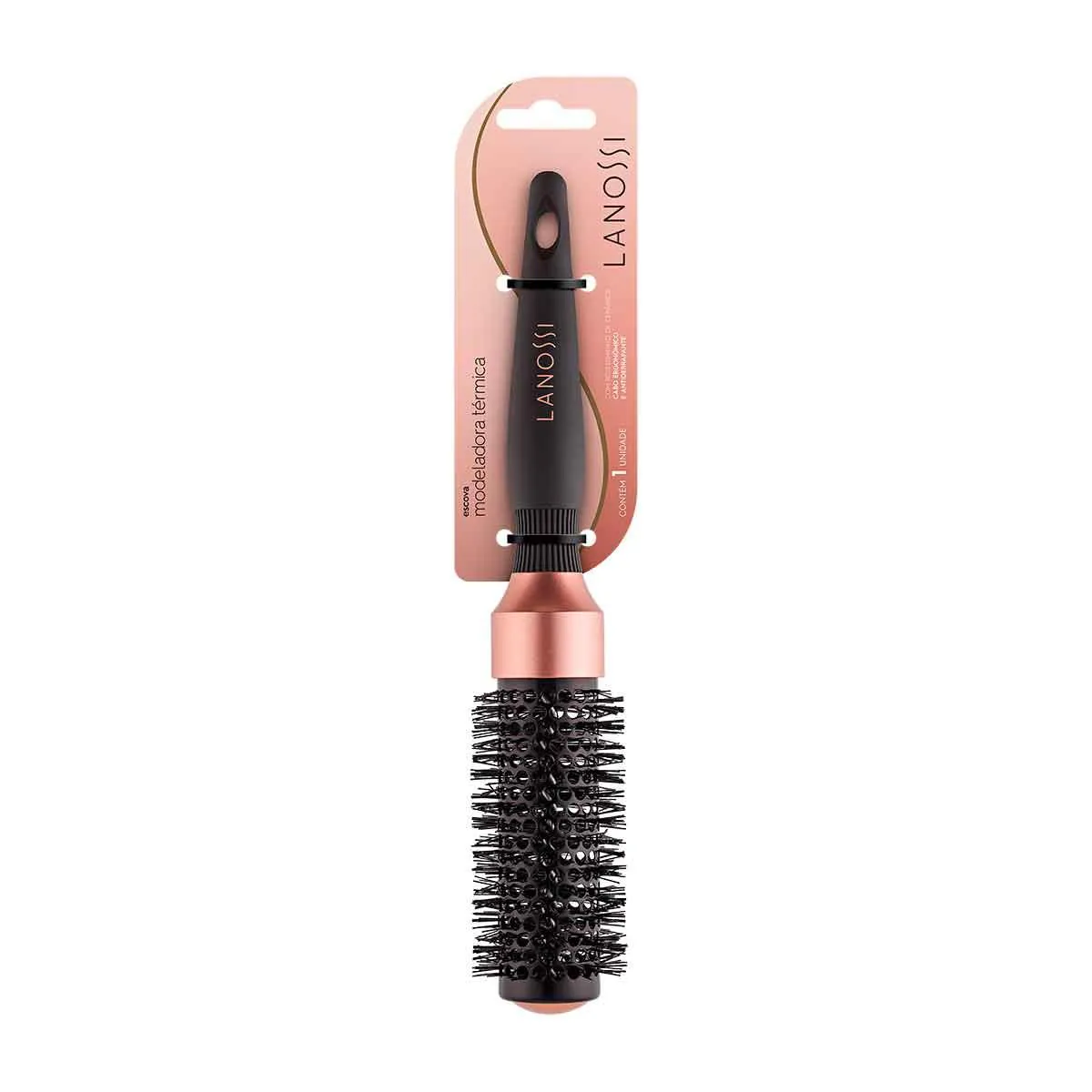 Escova de Cabelo Lanossi Modeladora Modelagem Bronze 33MM - 1 unidade