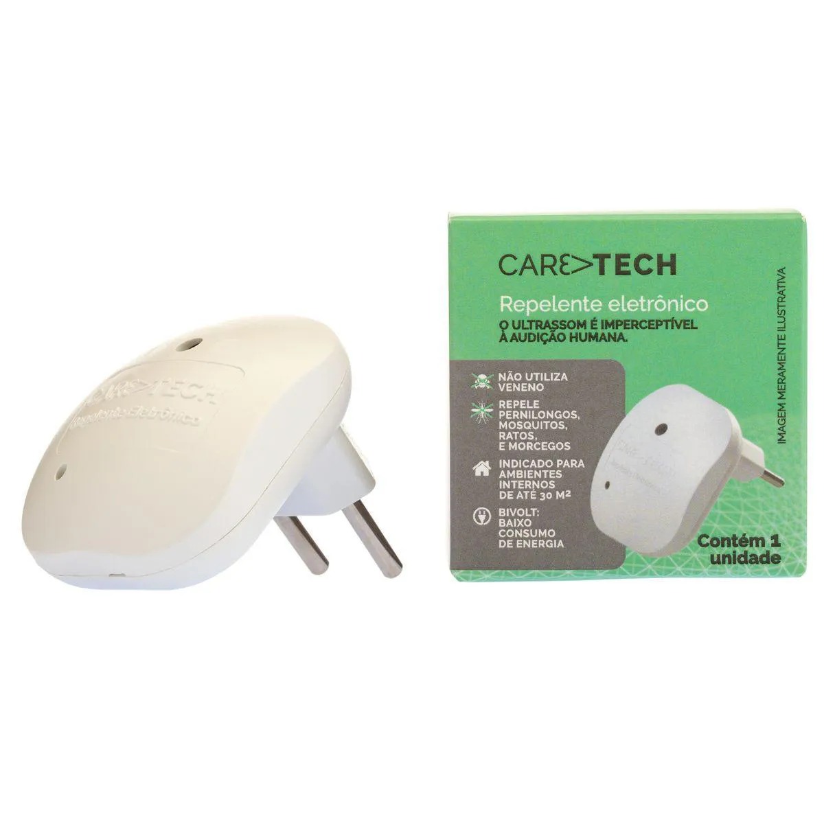 Repelente Eletrônico de Tomada Caretech Bivolt 1 Unidade