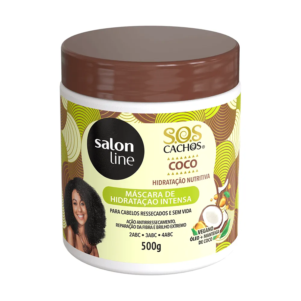 Máscara de Hidratação Salon Line S.OS Coco Tratamento Profundo 500g