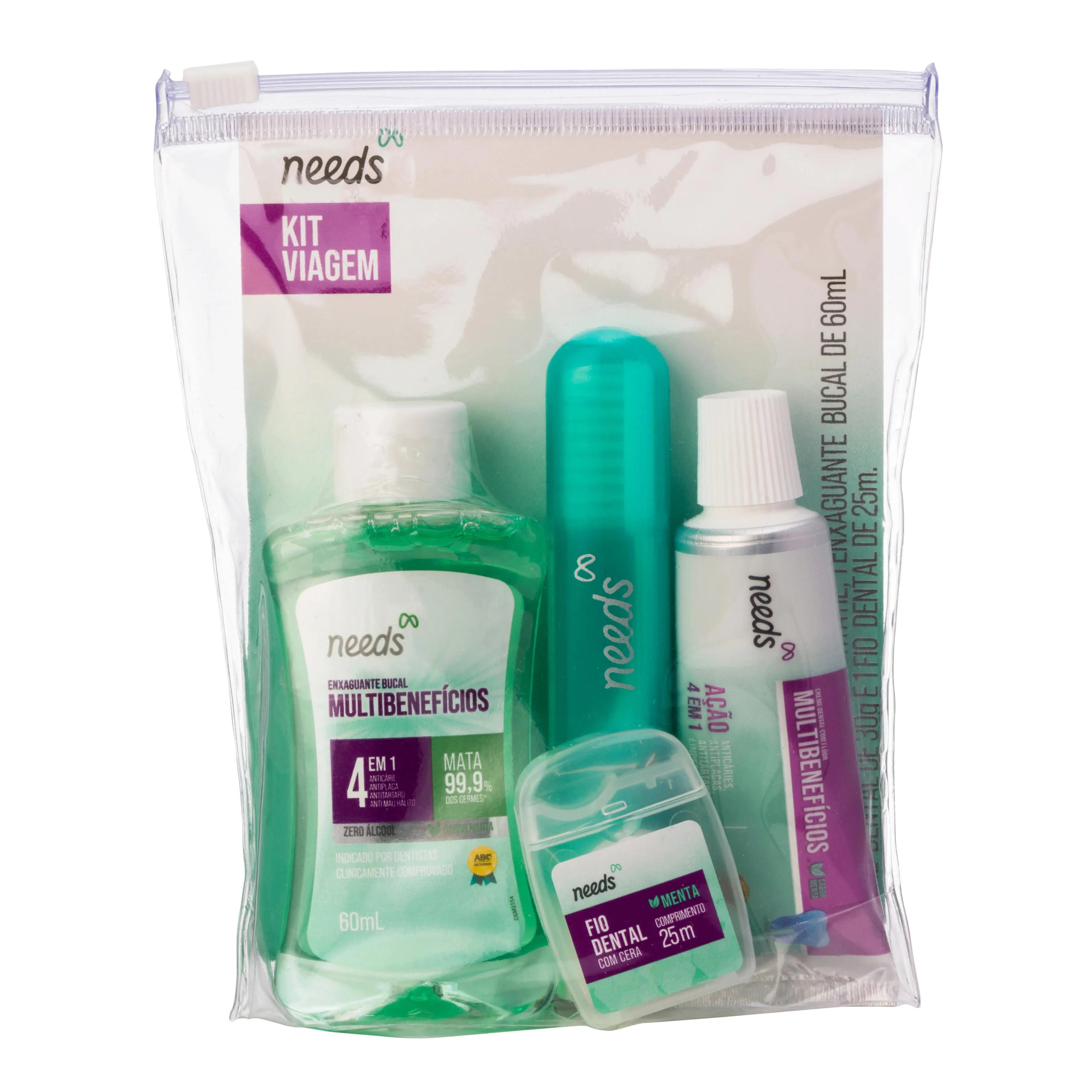Kit Viagem Needs para Higiene Bucal