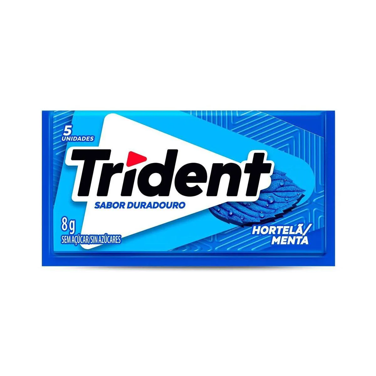 Goma de Mascar Trident Hortelã Sem Açúcar 8g