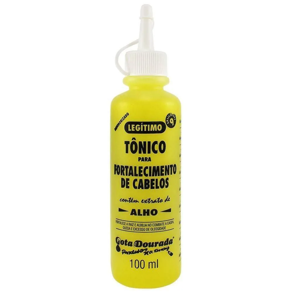 Tonico Capilar Gota Dourada Fortalecimento Alho 100ml