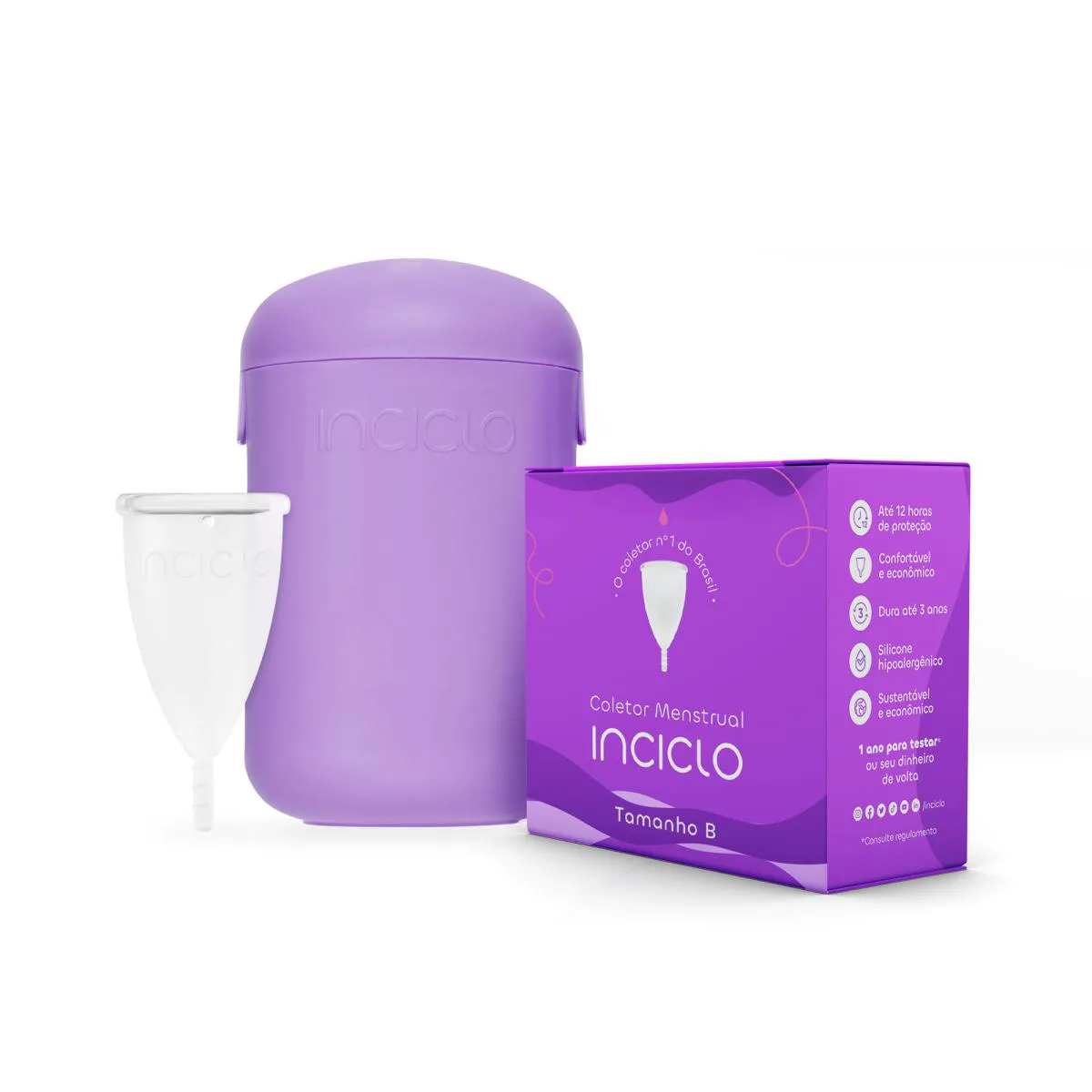 Coletor Menstrual Inciclo - B + Cápsula Esterilizadora Inciclo B (de 20 A 29 Anos E Sem Filhos)