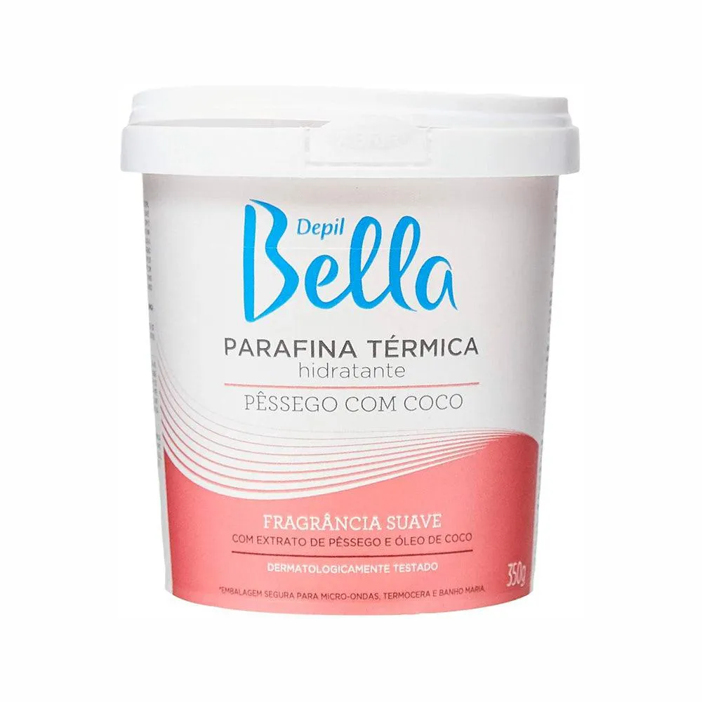 Parafina Depil Bella Térmica Pêssego e Coco 350g