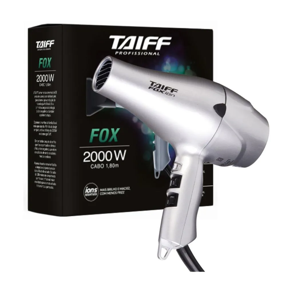 Secador Taiff Fox Prata 2000w 127v