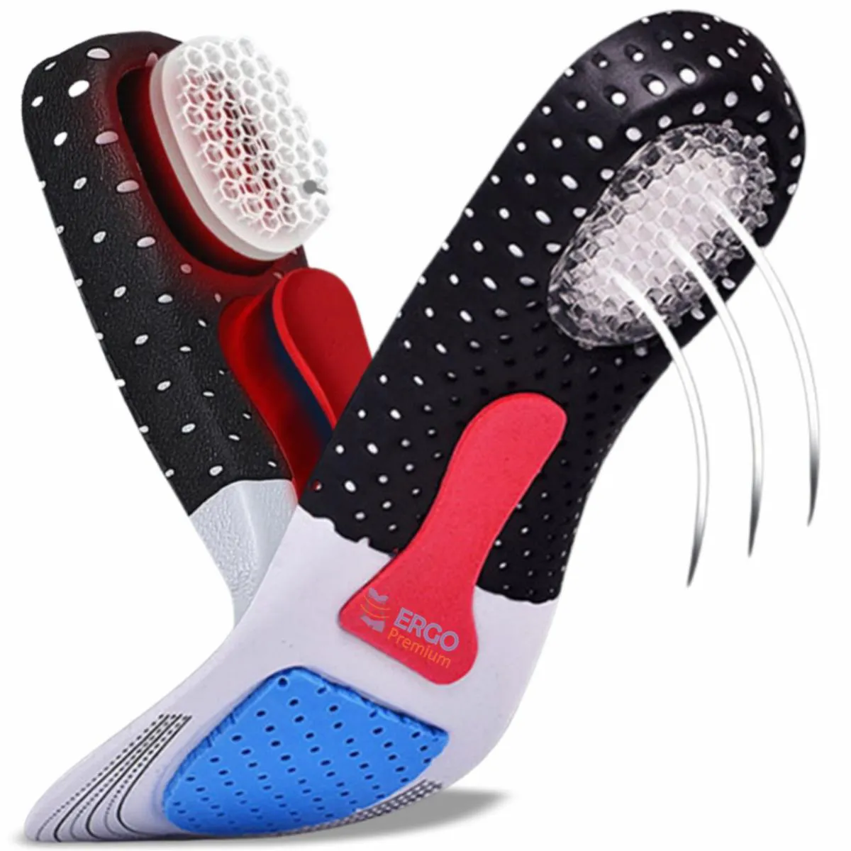 Palmilha Anatômica Anti Dor Tratamento Fascite Plantar e Esporão Original 1par 35a40