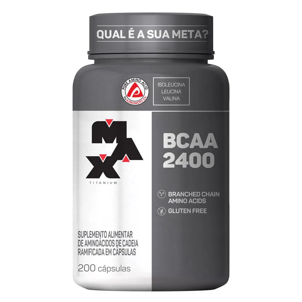 Bcaa Max Titanium 2400mg 200 cápsulas