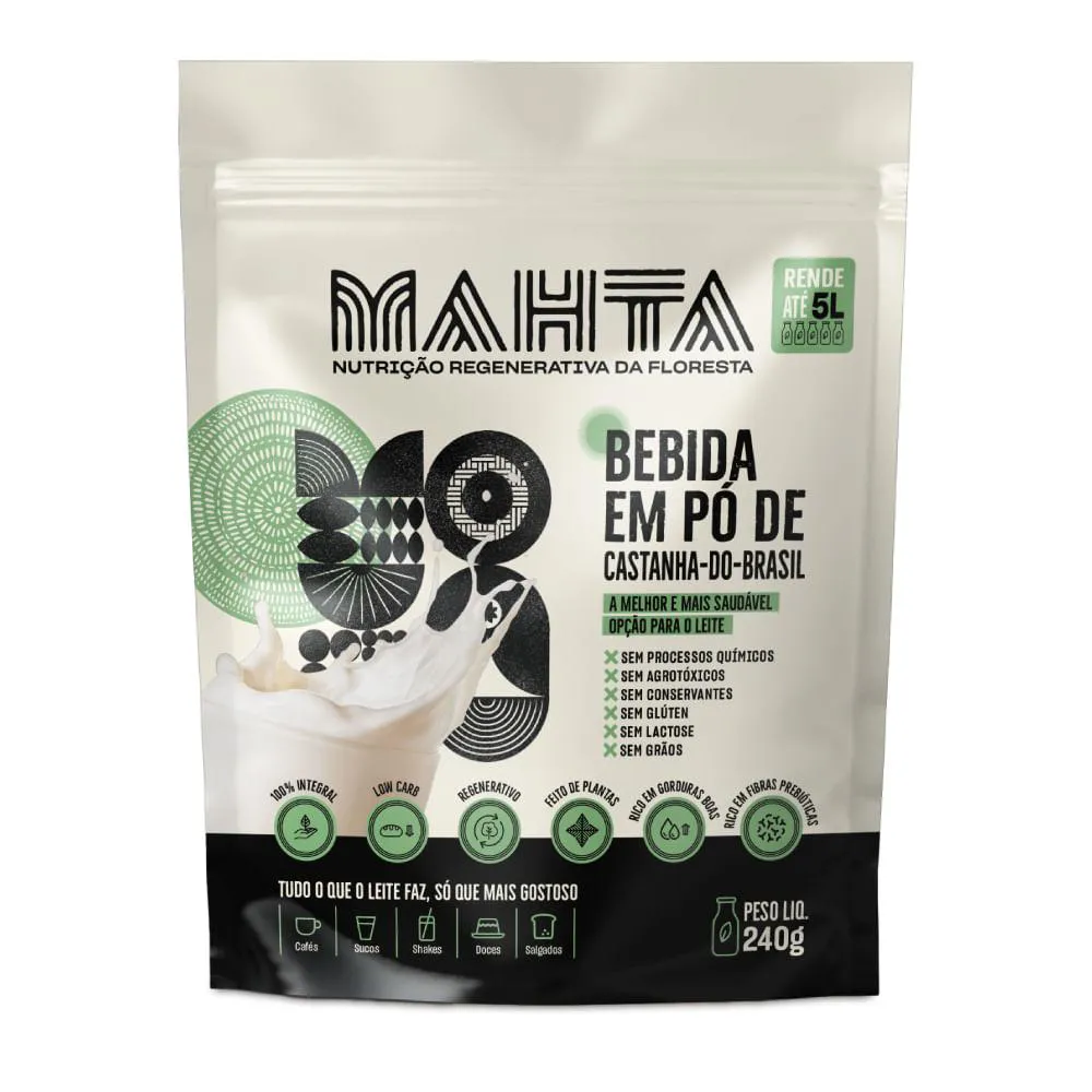 Bebida em Pó de Castanha-Do-Brasil Mahta 240G