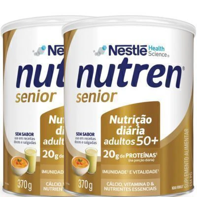 Complemento Alimentar Nutren Senior Sem Sabor 370G 2 Unidades